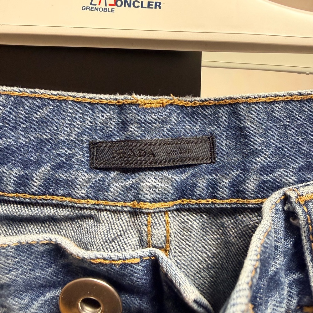 Prada Light Blue Denim Trousers